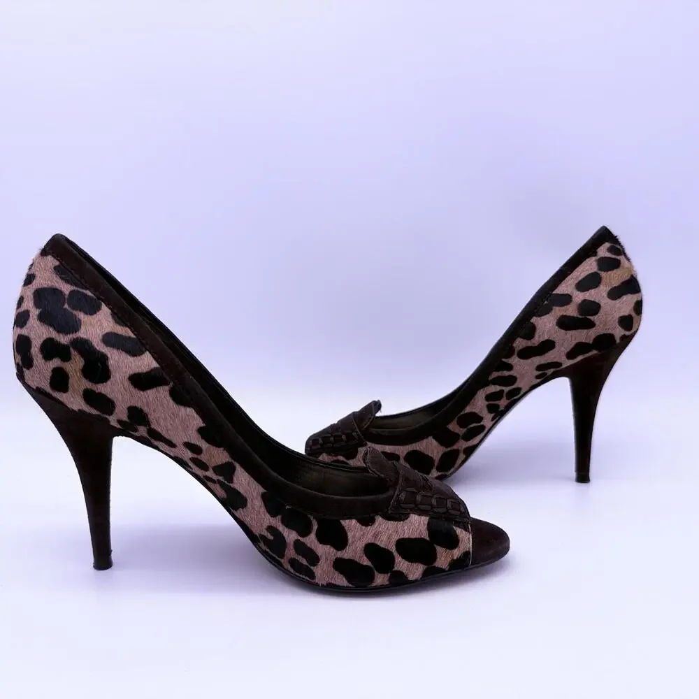 Lauren Ralph Lauren Heel Leopard Print Size  8.5 - Picture 8 of 10